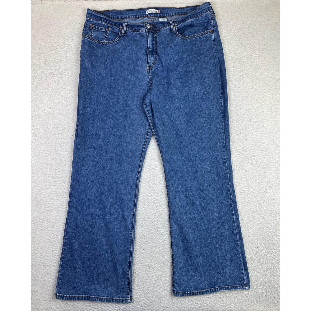 Levis Perfectly Slimming 512 Bootcut Jeans Womens 24M Blue Stretch Denim Plus